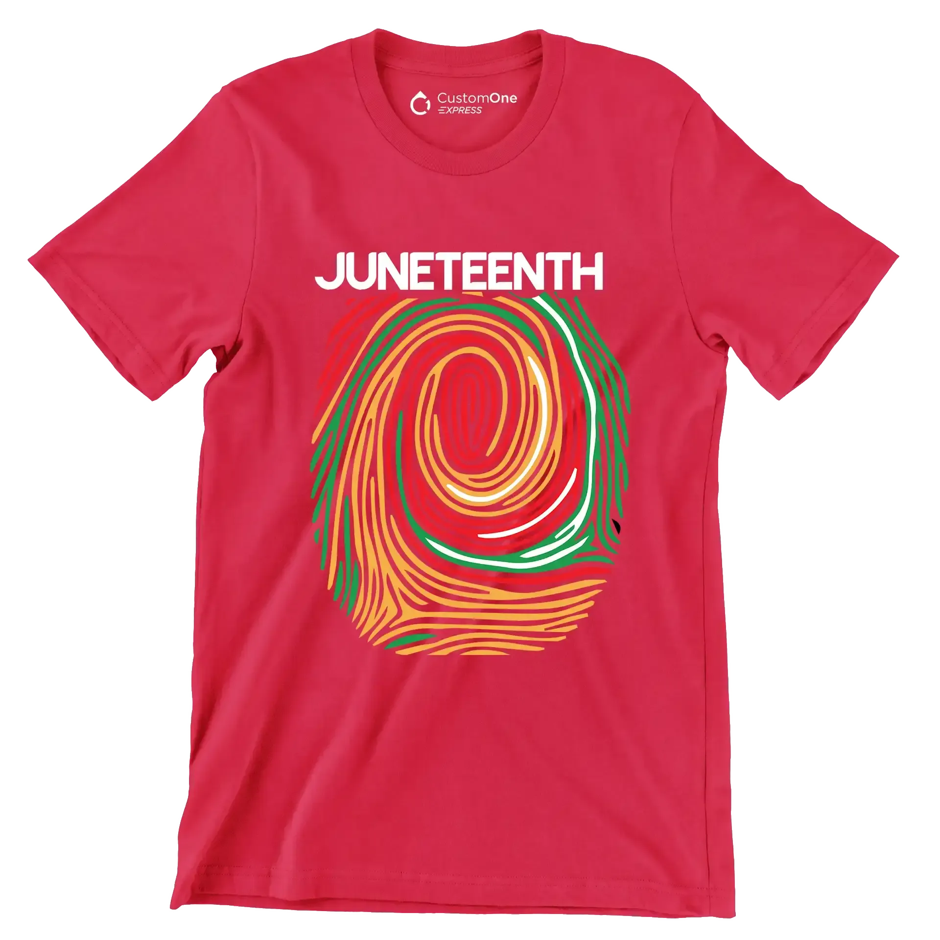 Juneteenth - Martin Luther King T-Shirt-Red-S-Custom One Express