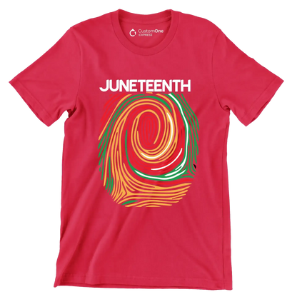 Juneteenth - Martin Luther King T-Shirt-Red-S-Custom One Express