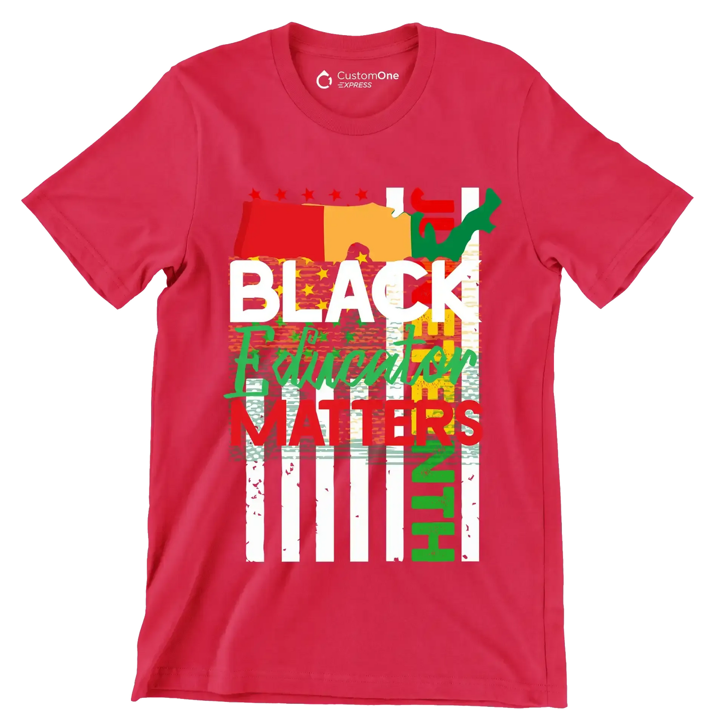 Juneteenth - Martin Luther King T-Shirt-Red-S-Custom One Express