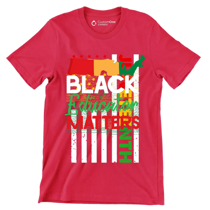 Juneteenth - Martin Luther King T-Shirt-Red-S-Custom One Express