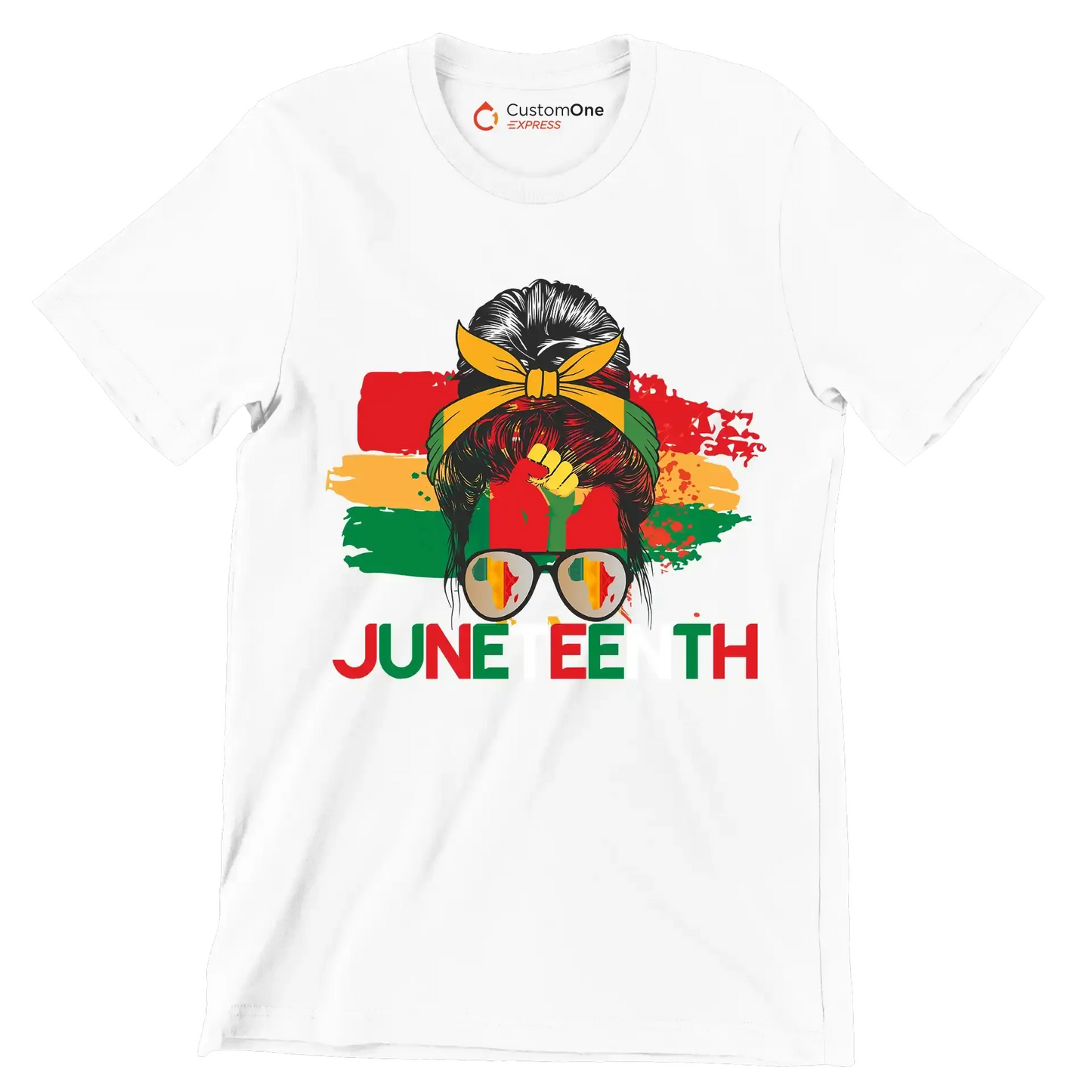 Juneteenth - Martin Luther King T-Shirt-White-S-Custom One Express