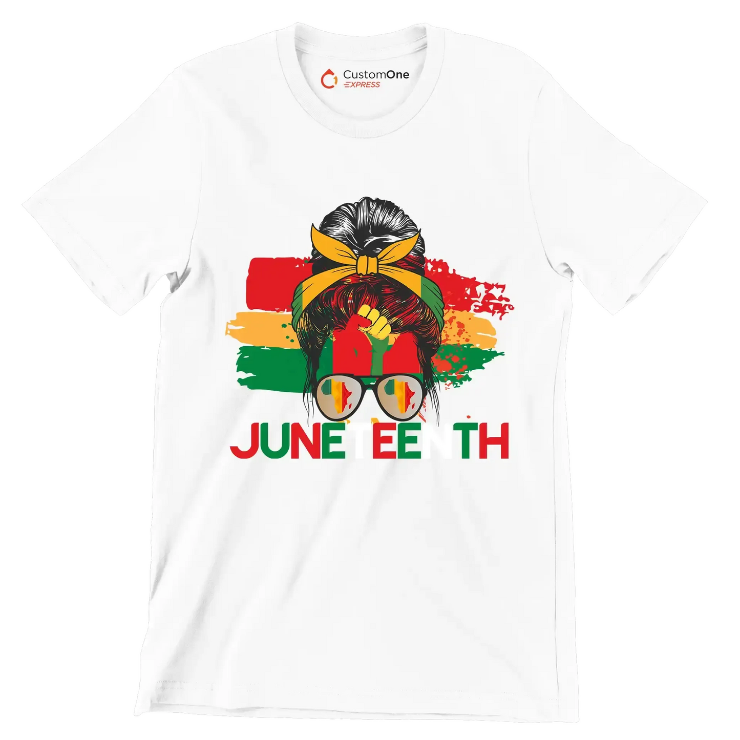 Juneteenth - Martin Luther King T-Shirt-White-S-Custom One Express