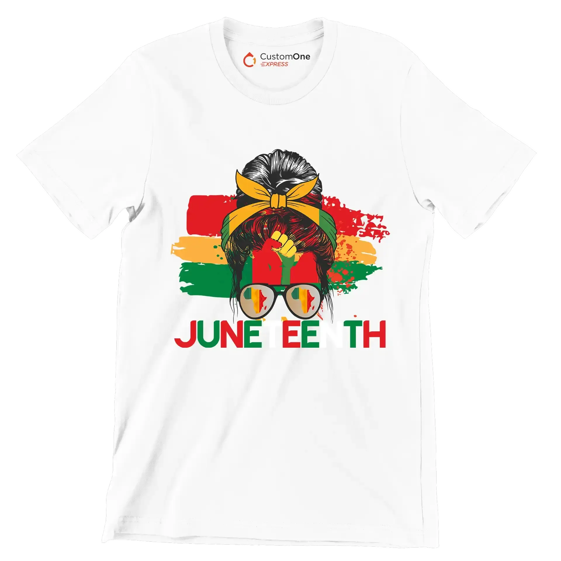 Juneteenth - Martin Luther King T-Shirt-White-S-Custom One Express