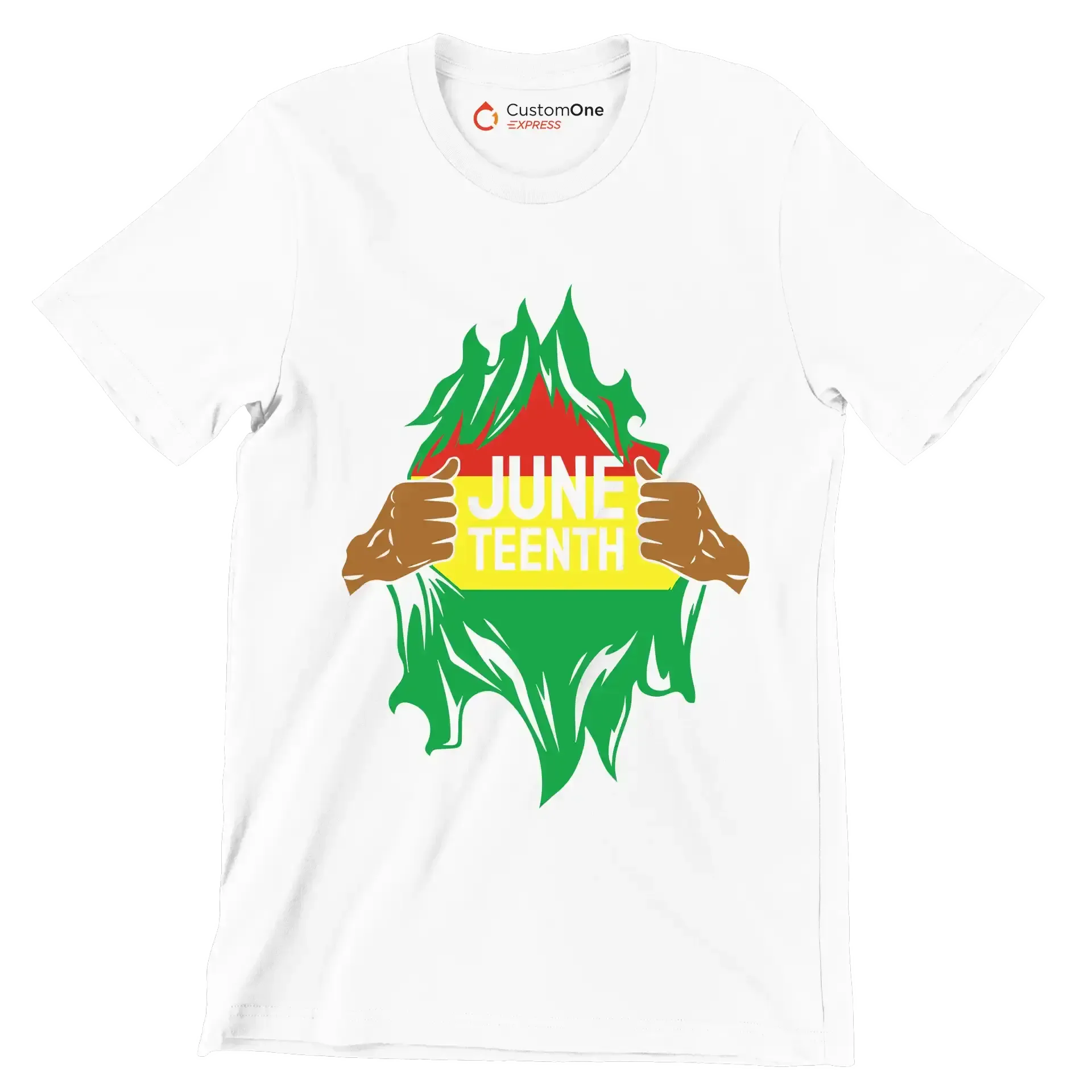 Juneteenth - Martin Luther King T-Shirt-White-S-Custom One Express