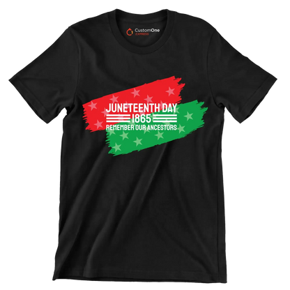 Juneteenth day 1865 remember our ancestors - Martin Luther King T-Shirt-Black-S-Custom One Express