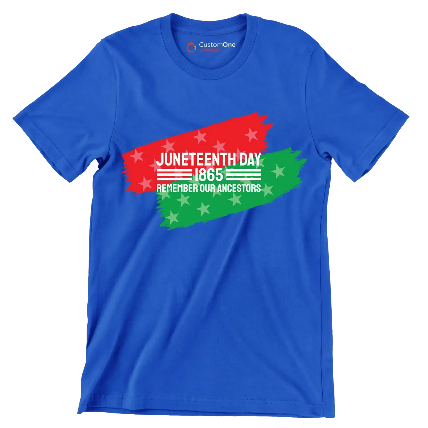 Juneteenth day 1865 remember our ancestors - Martin Luther King T-Shirt-Blue-S-Custom One Express