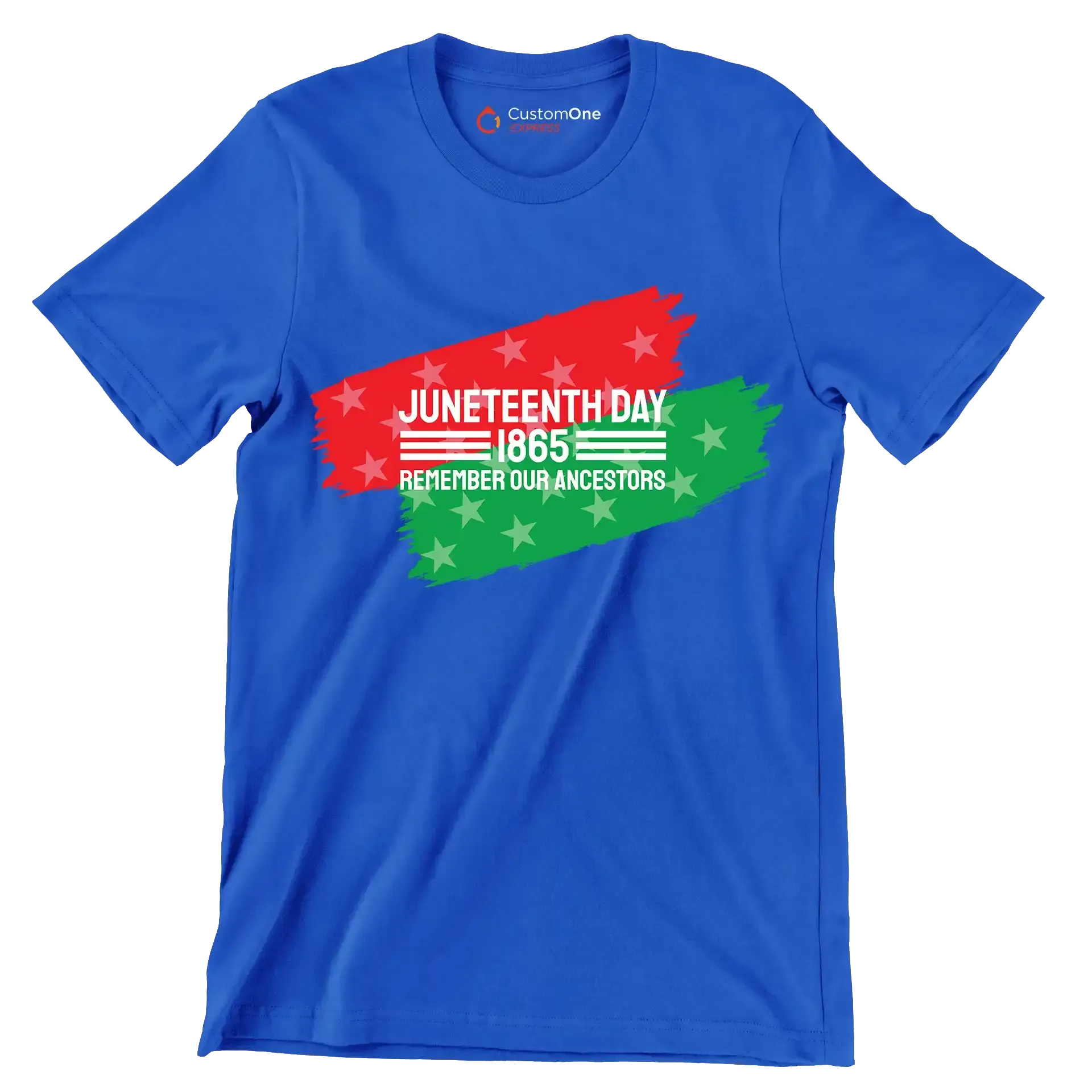 Juneteenth day 1865 remember our ancestors - Martin Luther King T-Shirt-Blue-S-Custom One Express