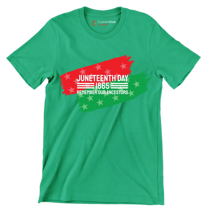 Juneteenth day 1865 remember our ancestors - Martin Luther King T-Shirt-Green-S-Custom One Express