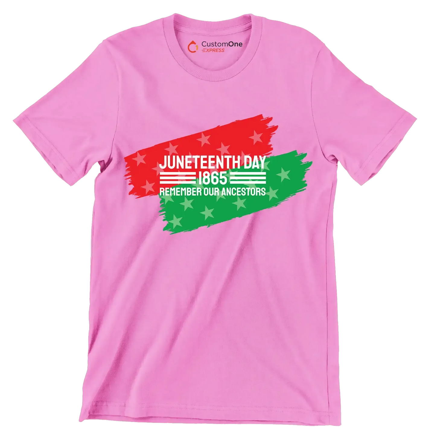 Juneteenth day 1865 remember our ancestors - Martin Luther King T-Shirt-Pink-S-Custom One Express