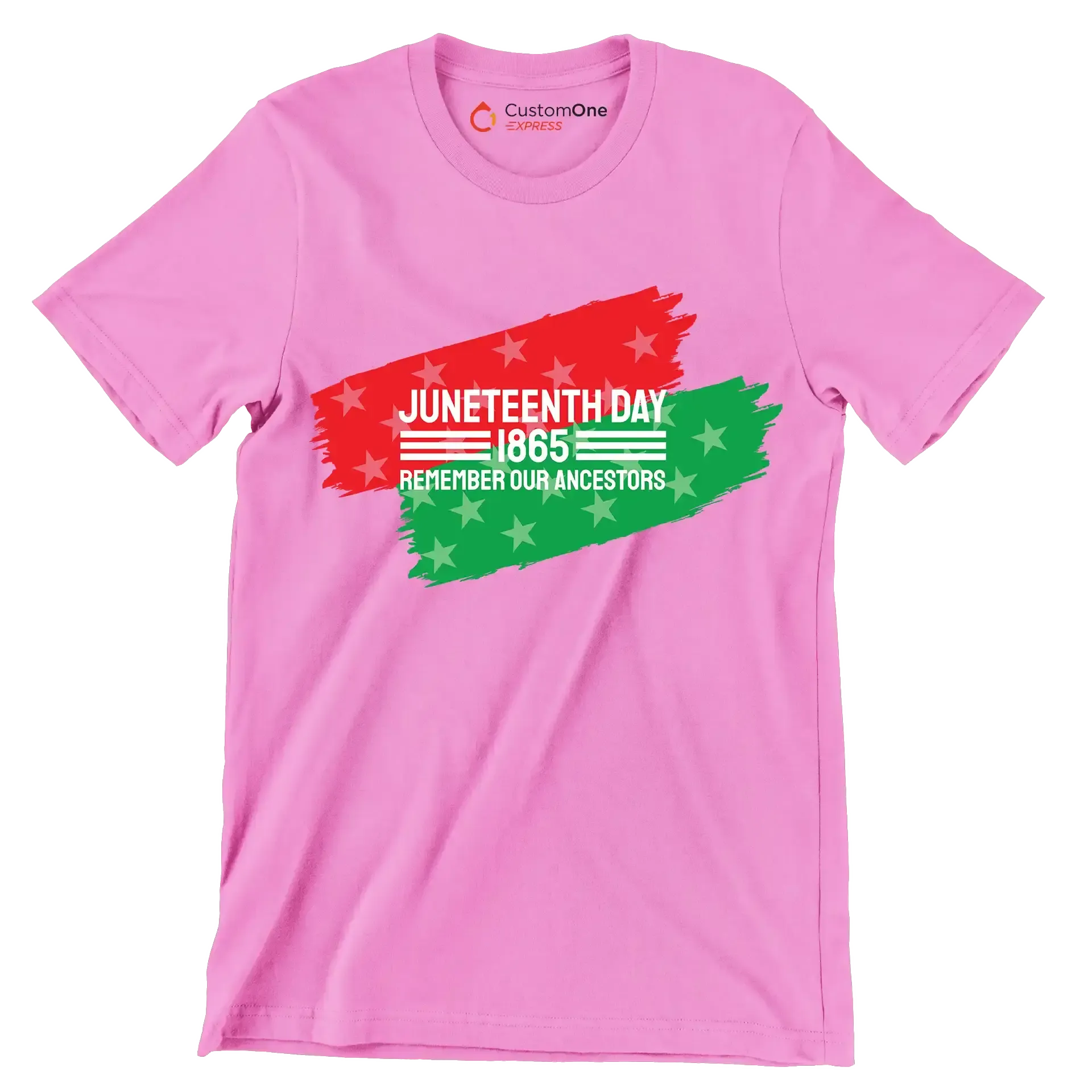 Juneteenth day 1865 remember our ancestors - Martin Luther King T-Shirt-Pink-S-Custom One Express