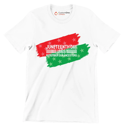 Juneteenth day 1865 remember our ancestors - Martin Luther King T-Shirt-White-S-Custom One Express