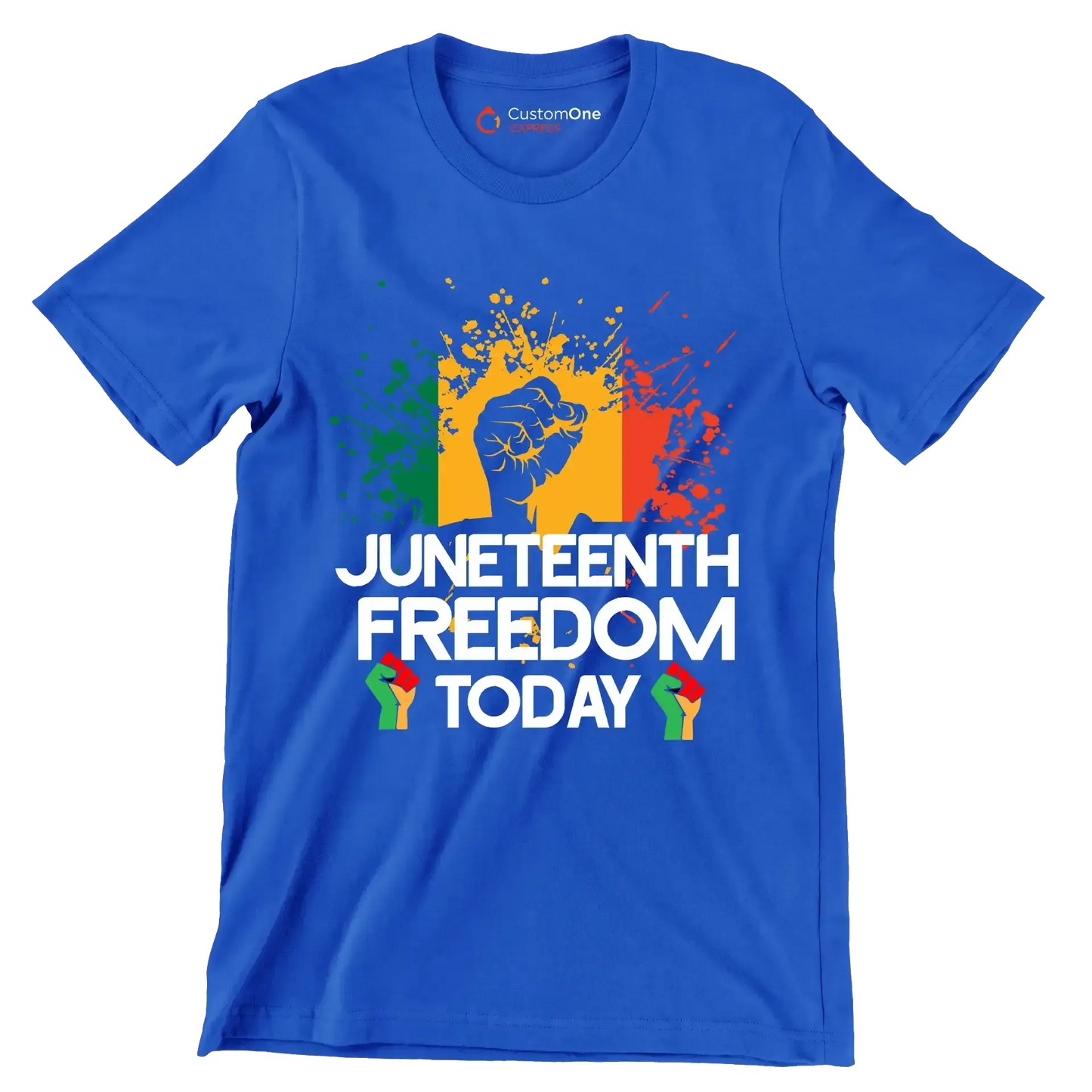 Juneteenth freedom today - Martin Luther King T-Shirt-Blue-S-Custom One Express