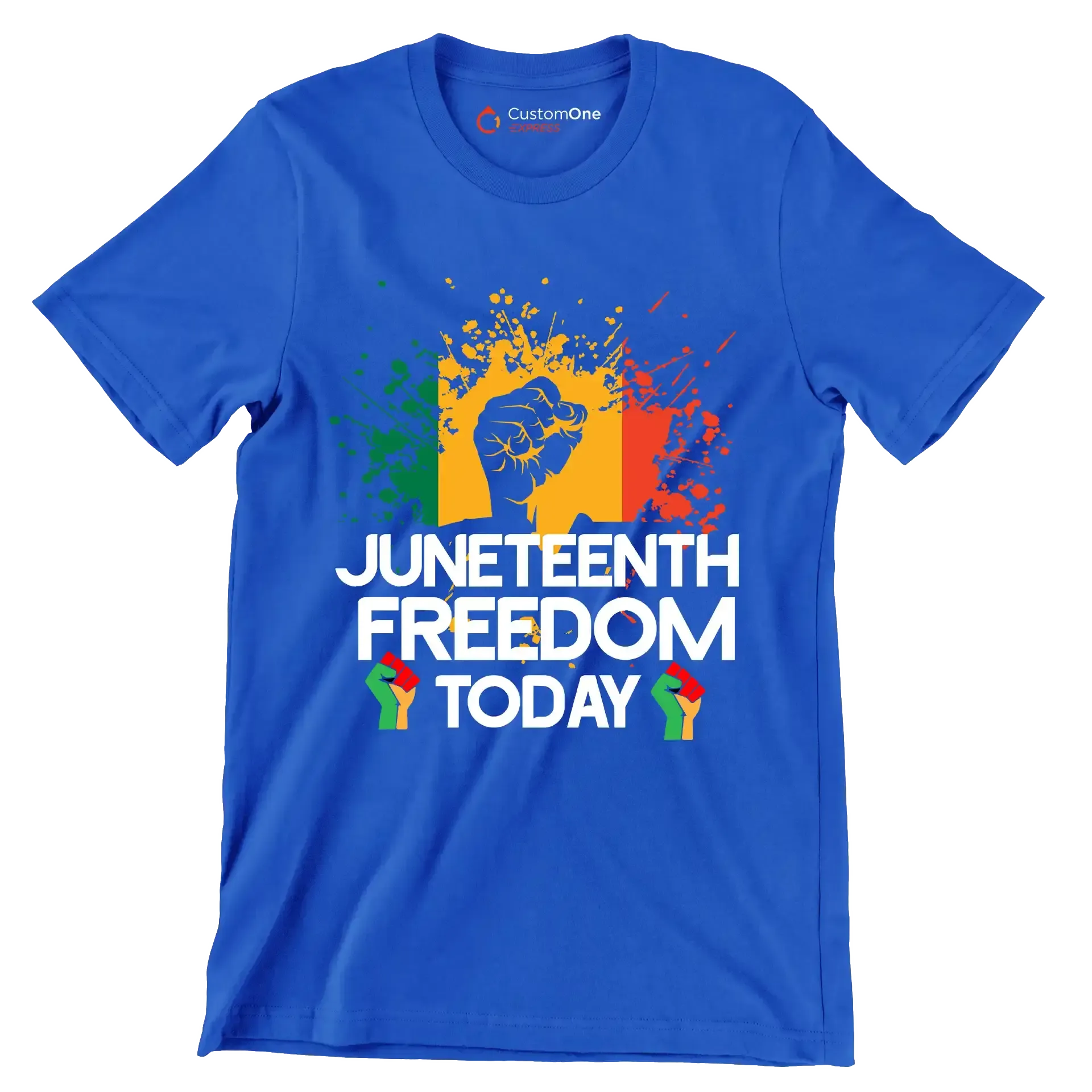 Juneteenth freedom today - Martin Luther King T-Shirt-Blue-S-Custom One Express