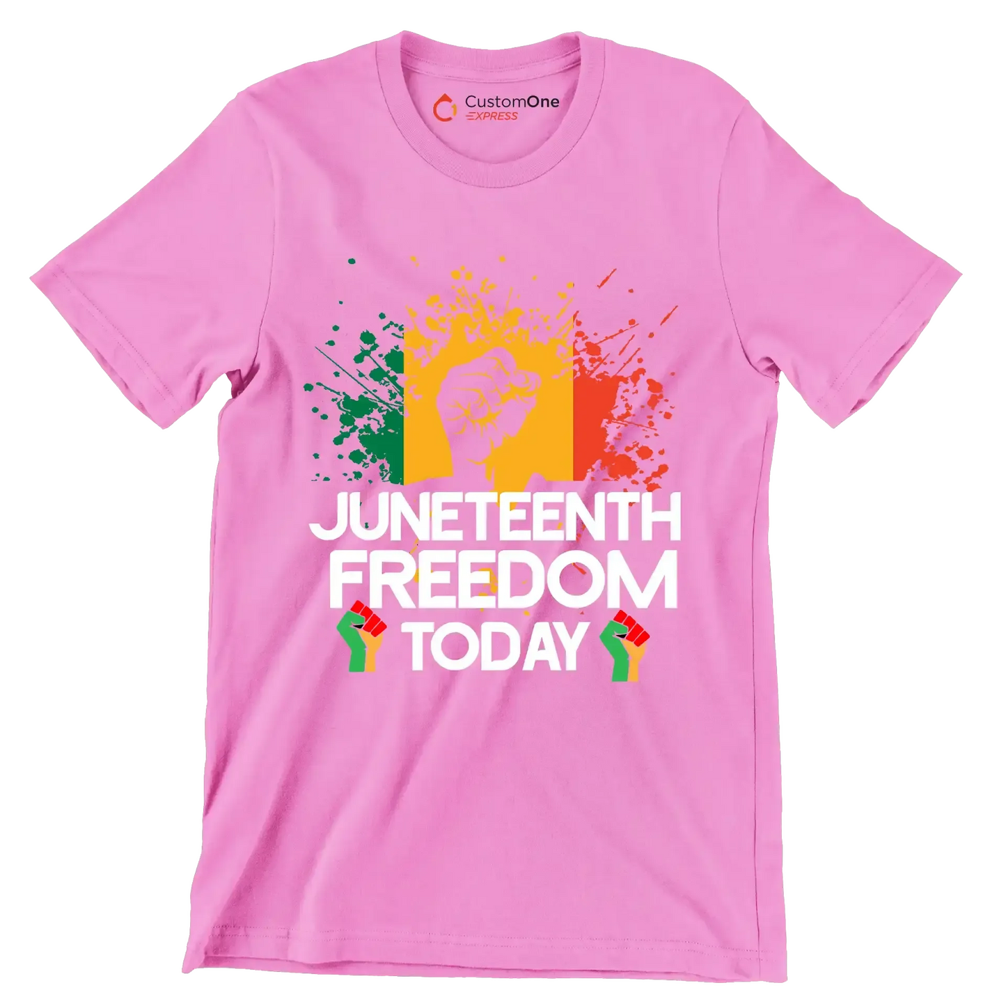 Juneteenth freedom today - Martin Luther King T-Shirt-Pink-S-Custom One Express