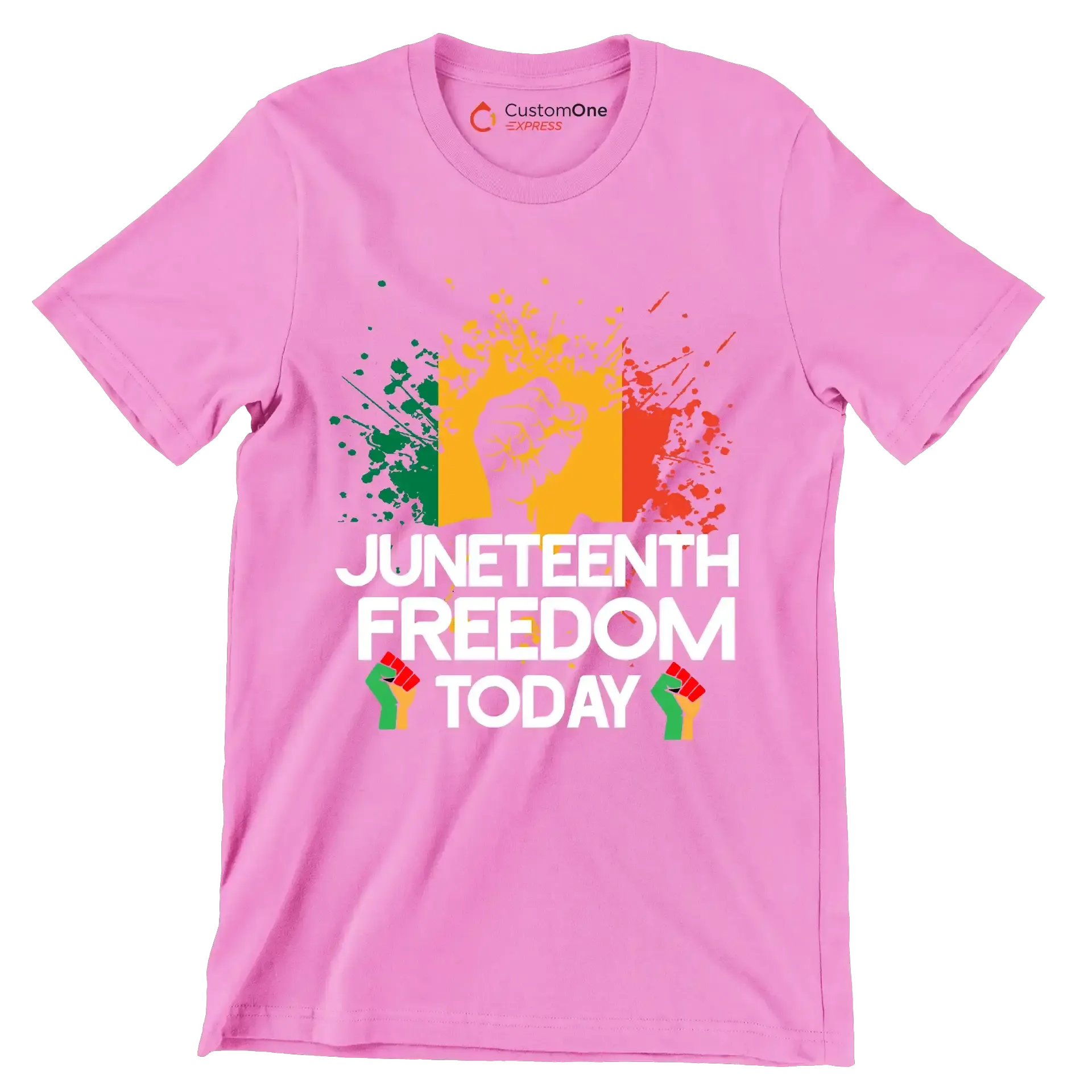 Juneteenth freedom today - Martin Luther King T-Shirt-Pink-S-Custom One Express