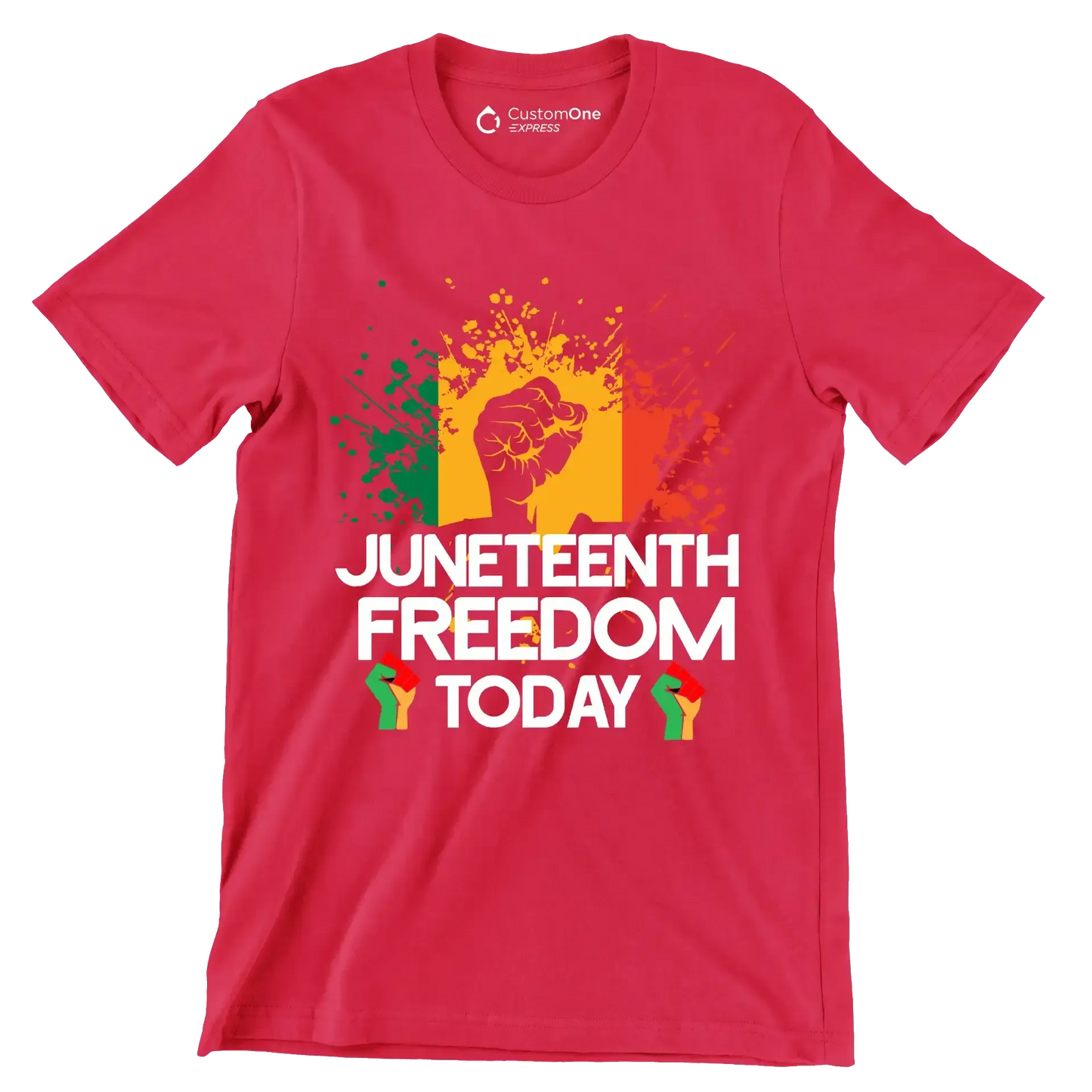 Juneteenth freedom today - Martin Luther King T-Shirt-Red-S-Custom One Express