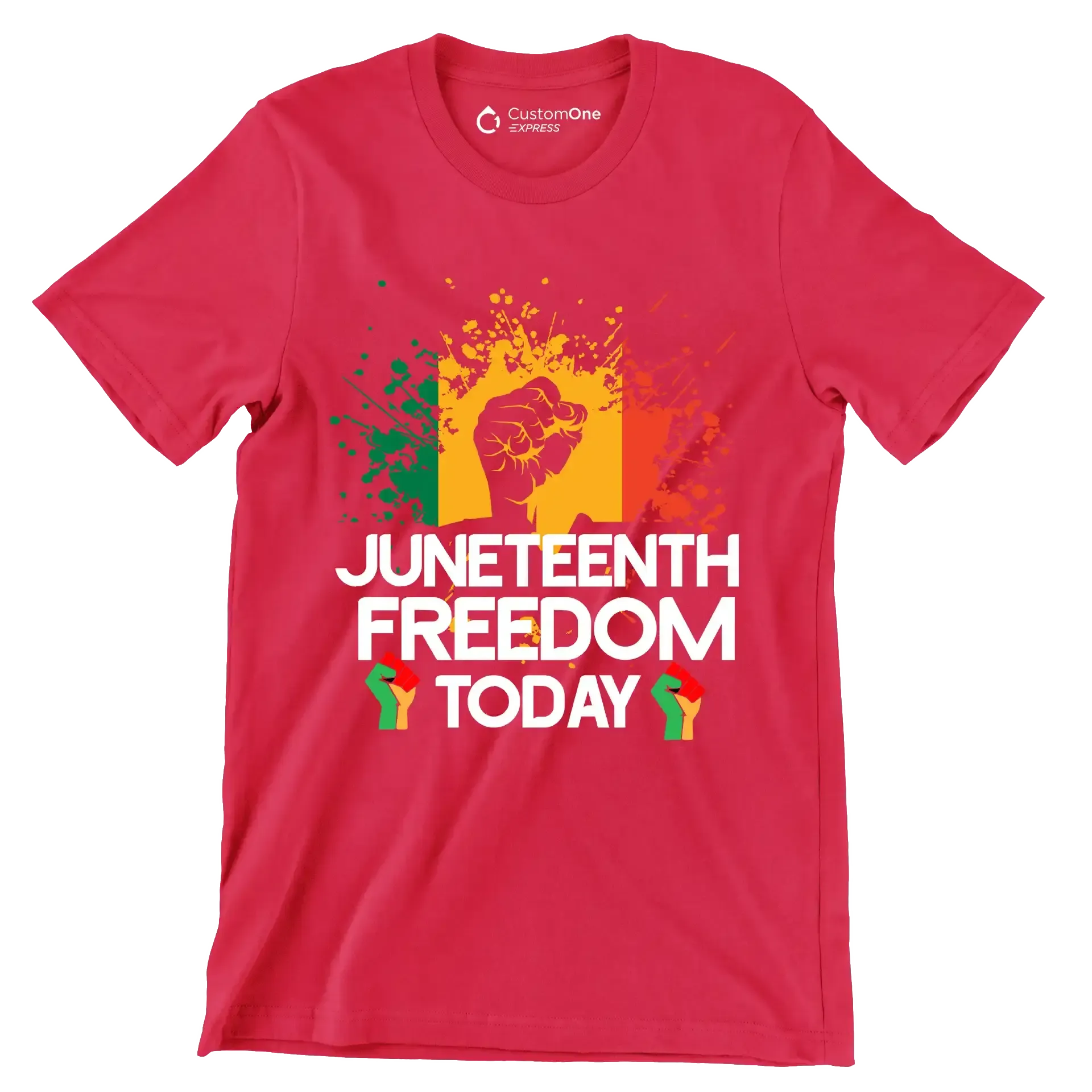 Juneteenth freedom today - Martin Luther King T-Shirt-Red-S-Custom One Express