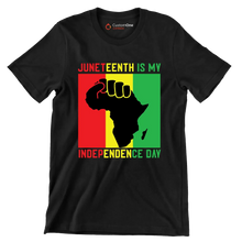 Juneteenth is my independence day - Martin Luther King T-Shirt-Black-S-Custom One Express