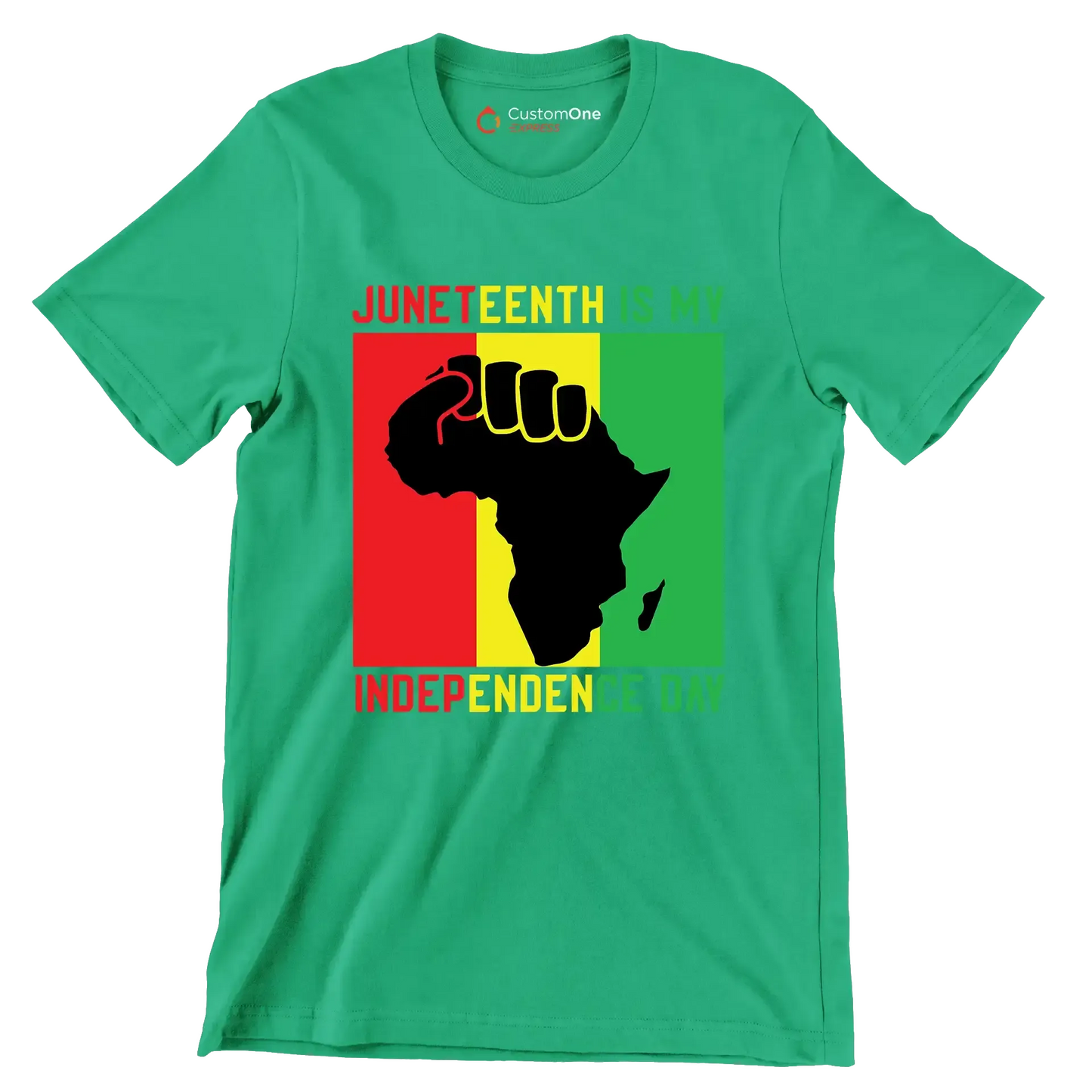 Juneteenth is my independence day - Martin Luther King T-Shirt-Green-S-Custom One Express