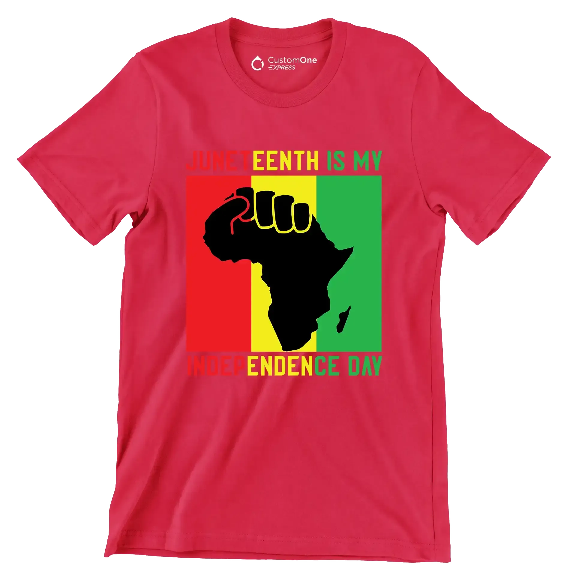 Juneteenth is my independence day - Martin Luther King T-Shirt-Red-S-Custom One Express