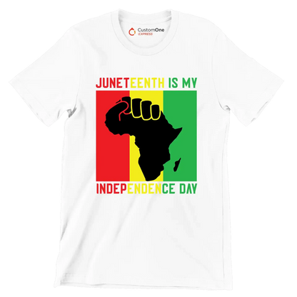 Juneteenth is my independence day - Martin Luther King T-Shirt-White-S-Custom One Express