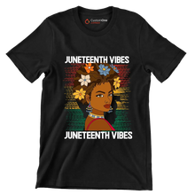 Juneteenth vibes juneteenth vibes - Martin Luther King T-Shirt-Black-S-Custom One Express