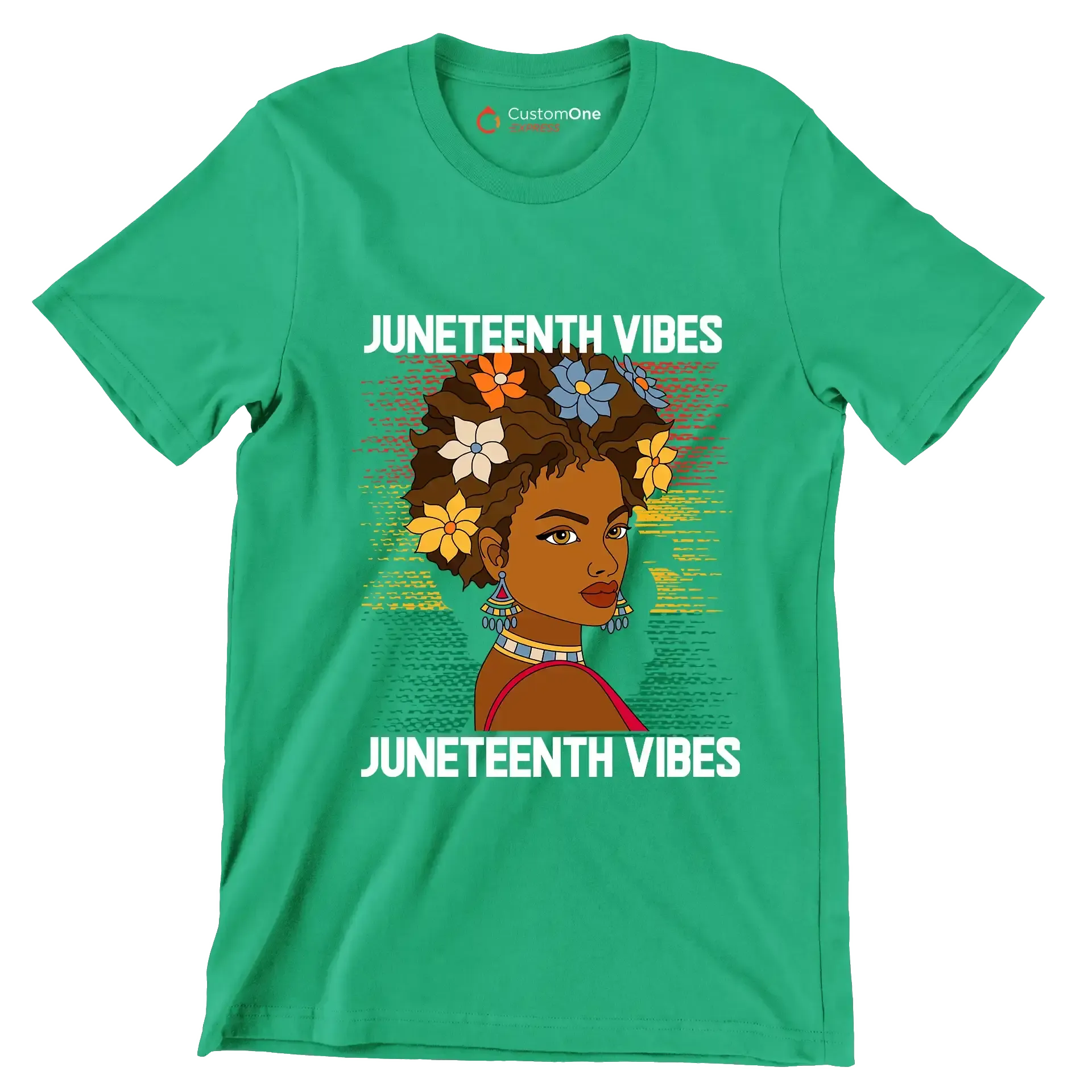 Juneteenth vibes juneteenth vibes - Martin Luther King T-Shirt-Green-S-Custom One Express