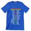 Juneteenth_DreamLikeMartin_LeadLikeHarriet_FightLikeMalcolm_WriteLikeMaya_SpeakLikeFrederick_DareLikeShirley_ThinkLikeGarvey_ReclaimLikeMaxine_EducateLikeWEB_ChallengeLike - Martin Luther King T-Shirt-Blue-S-Custom One Express