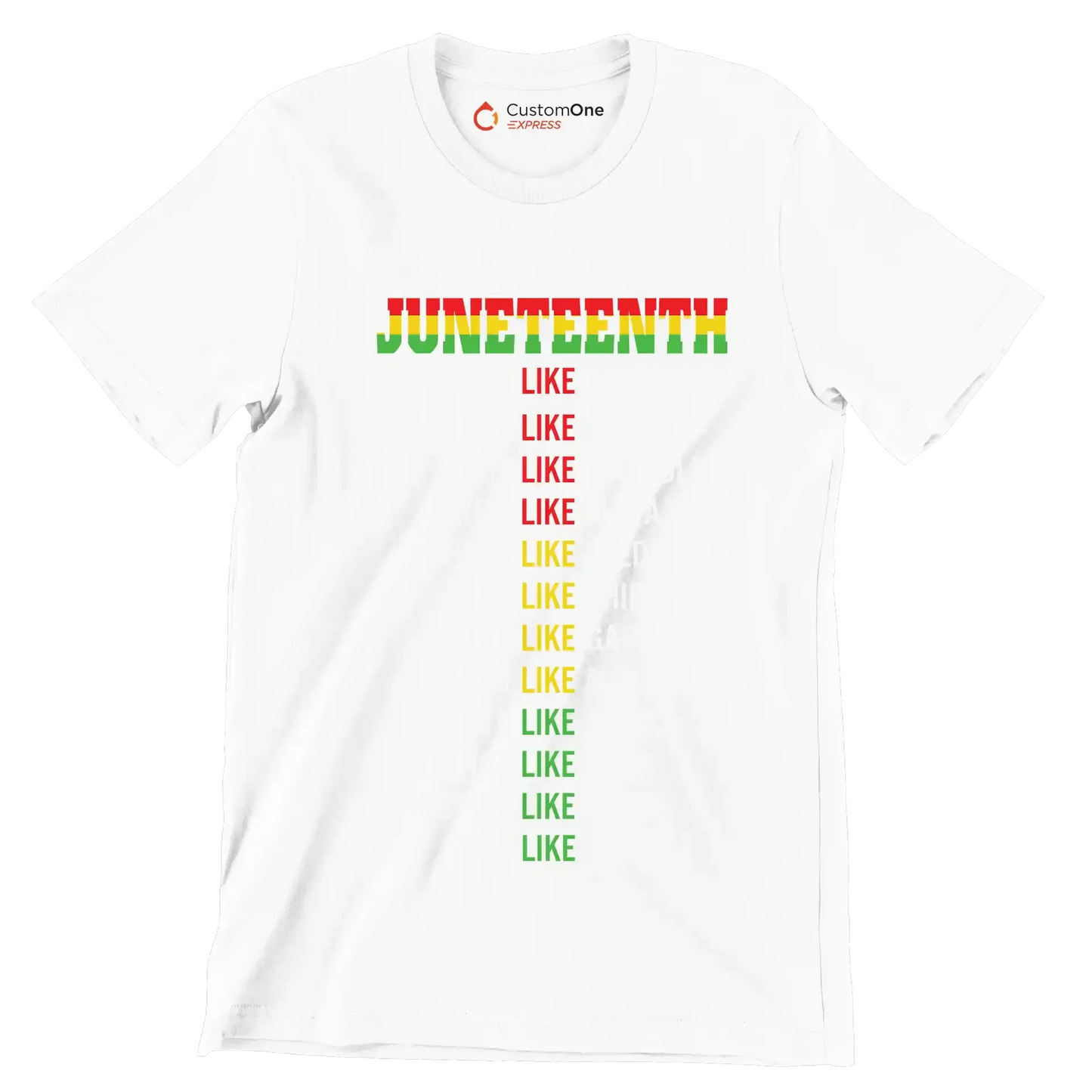 Juneteenth_DreamLikeMartin_LeadLikeHarriet_FightLikeMalcolm_WriteLikeMaya_SpeakLikeFrederick_DareLikeShirley_ThinkLikeGarvey_ReclaimLikeMaxine_EducateLikeWEB_ChallengeLike - Martin Luther King T-Shirt-White-S-Custom One Express