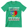Just A Proud Mom Who Raised A Sailor - Veterans Themed T-Shirt-Green-S-Custom One Express