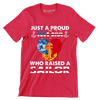 Just A Proud Mom Who Raised A Sailor - Veterans Themed T-Shirt-Red-S-Custom One Express
