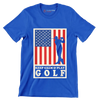 KEEP CALM & PLAY GOLF - Golf Themed T-Shirt-Blue-S-Custom One Express