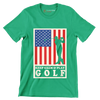 KEEP CALM & PLAY GOLF - Golf Themed T-Shirt-Green-S-Custom One Express