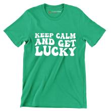 Keep Calm And Get Lucky - St. Patrick's Day T-Shirt-Green-S-Custom One Express