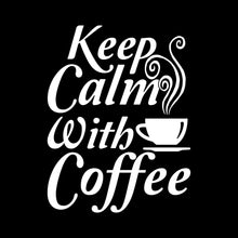 Keep Calm with Coffee - Coffee Themed T-Shirt-Black-S-Custom One Express