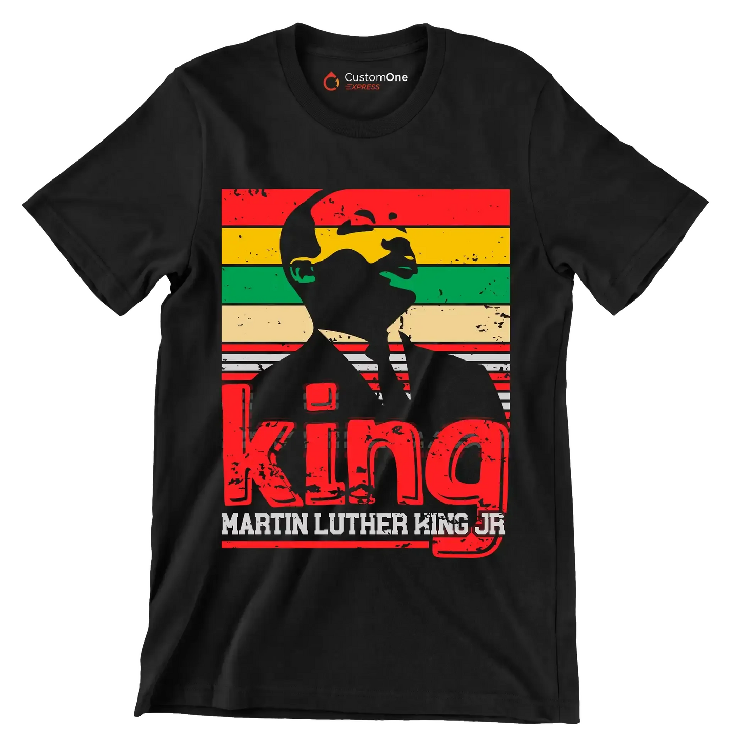 King martin luther king jr - Martin Luther King T-Shirt-Black-S-Custom One Express