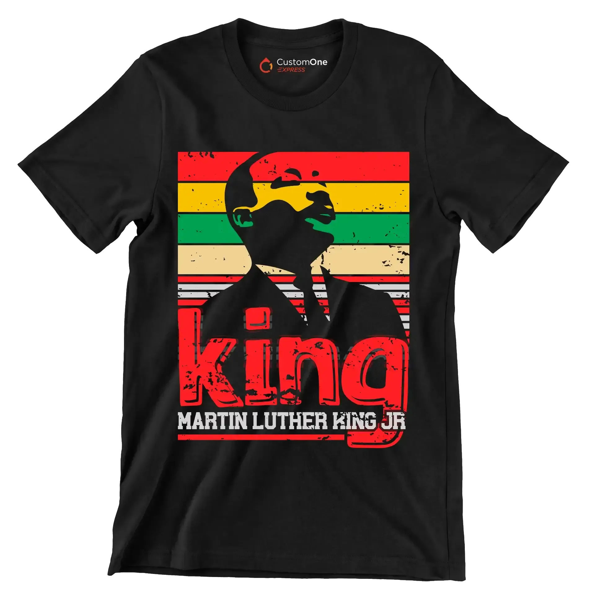 King martin luther king jr - Martin Luther King T-Shirt-Black-S-Custom One Express