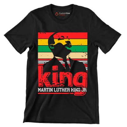 King martin luther king jr - Martin Luther King T-Shirt-Black-S-Custom One Express