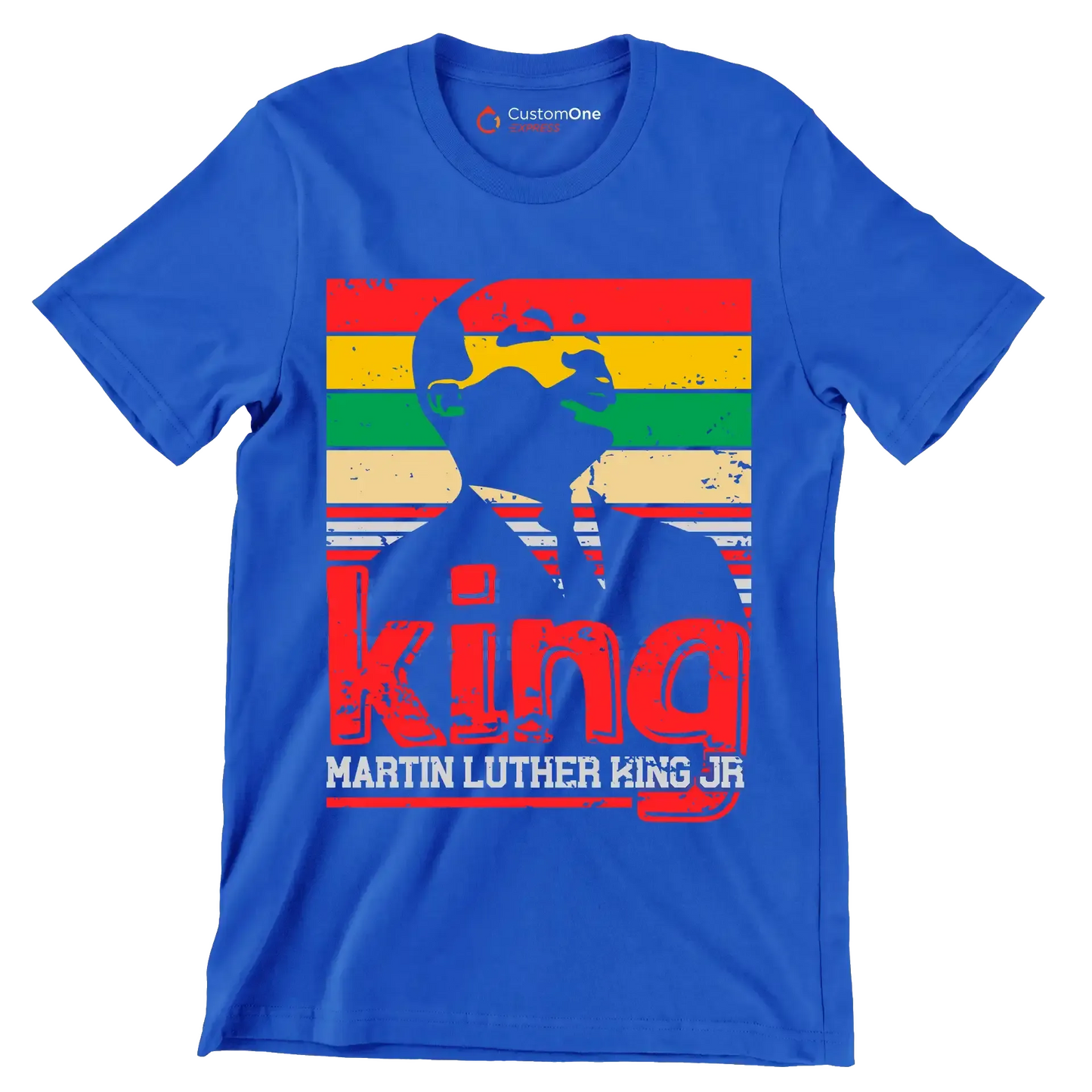 King martin luther king jr - Martin Luther King T-Shirt-Blue-S-Custom One Express