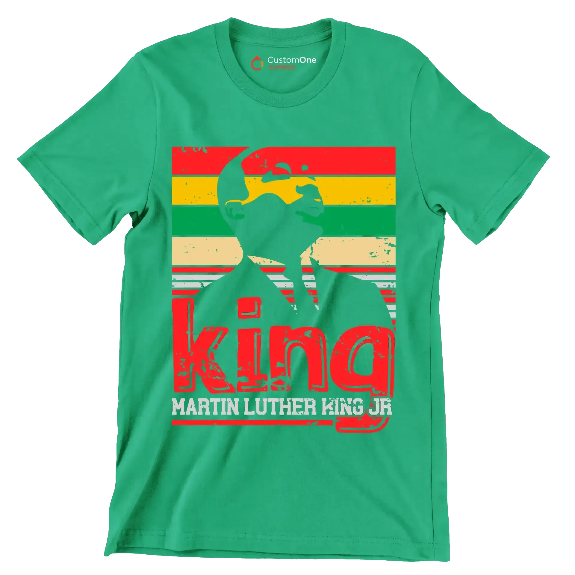 King martin luther king jr - Martin Luther King T-Shirt-Green-S-Custom One Express