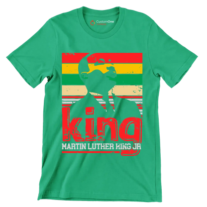 King martin luther king jr - Martin Luther King T-Shirt-Green-S-Custom One Express
