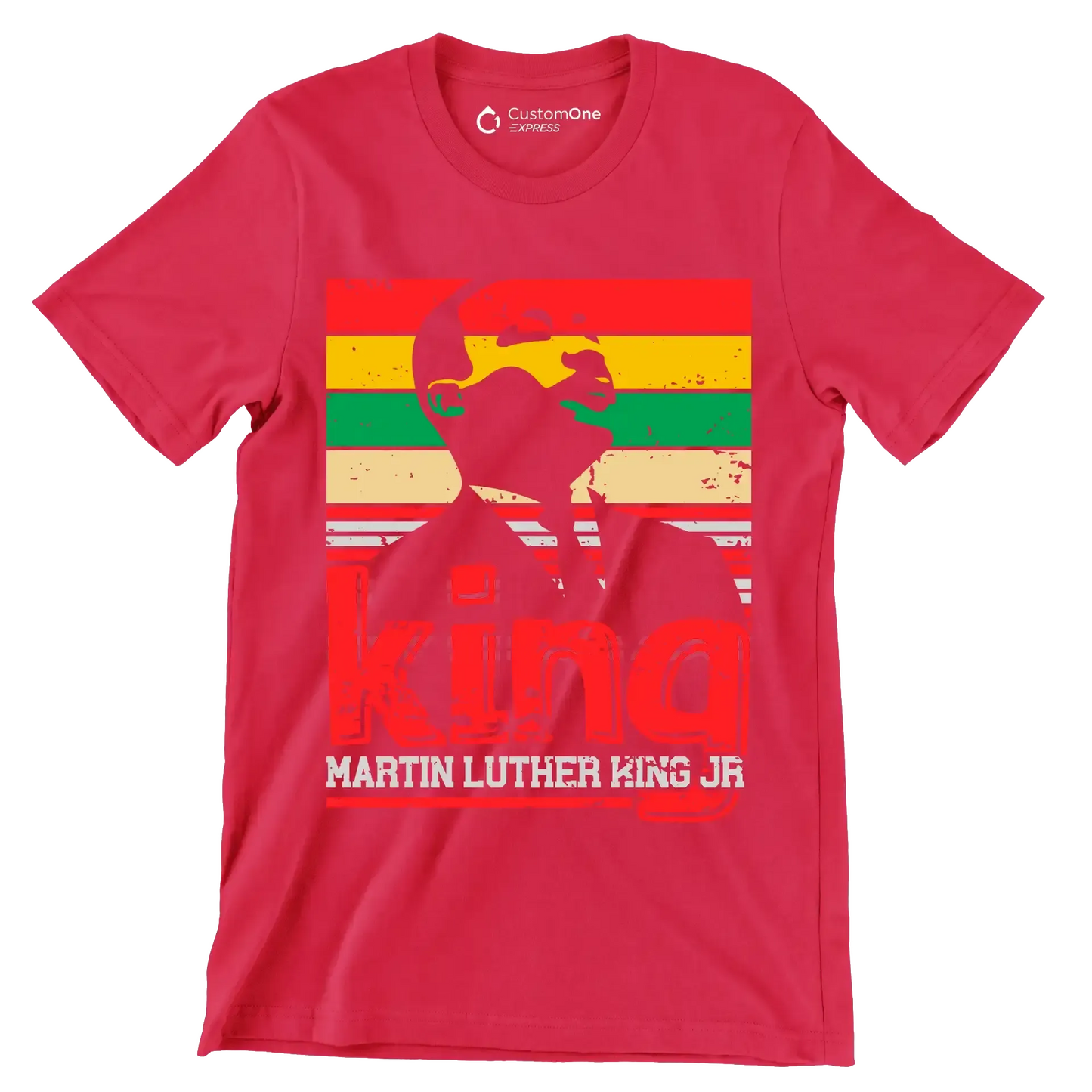 King martin luther king jr - Martin Luther King T-Shirt-Red-S-Custom One Express