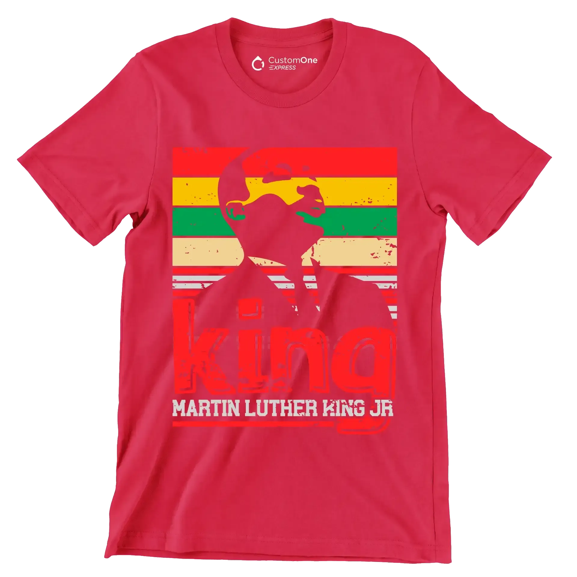 King martin luther king jr - Martin Luther King T-Shirt-Red-S-Custom One Express