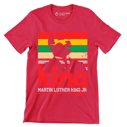 King martin luther king jr - Martin Luther King T-Shirt-Red-S-Custom One Express