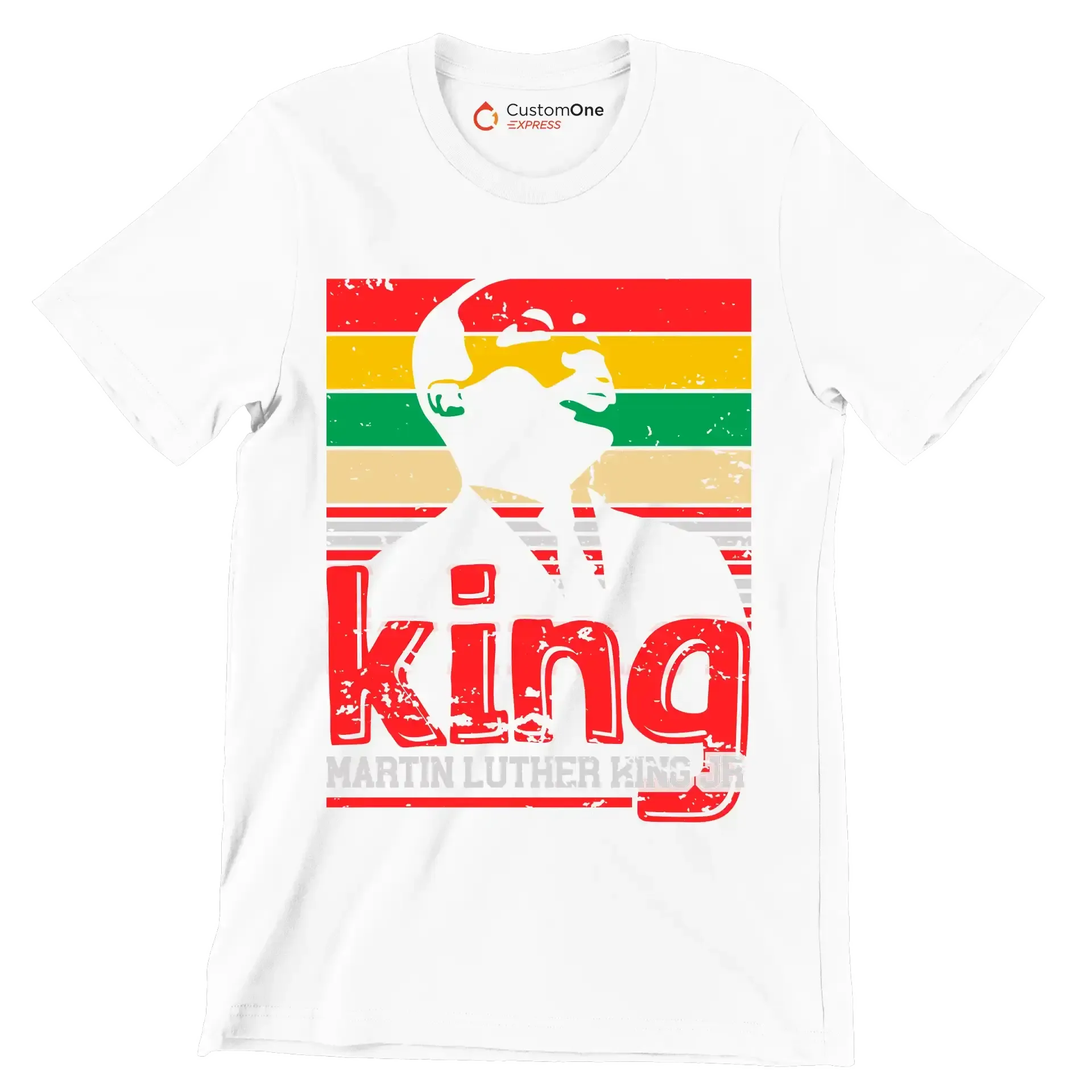 King martin luther king jr - Martin Luther King T-Shirt-White-S-Custom One Express