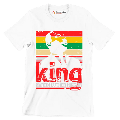 King martin luther king jr - Martin Luther King T-Shirt-White-S-Custom One Express