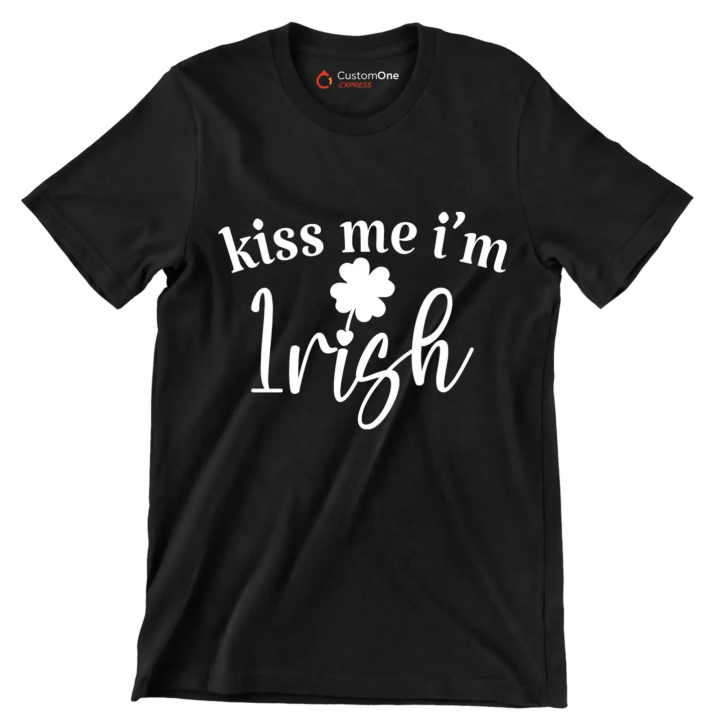 Kiss Me I'M Irish - St. Patrick's Day T-Shirt-Black-S-Custom One Express