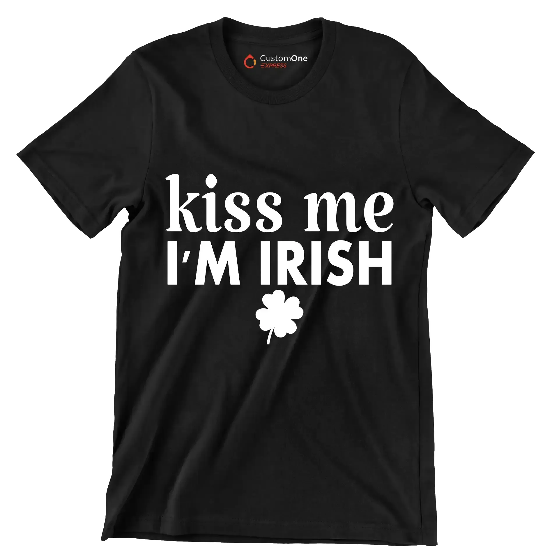 Kiss Me I'm Irish - St. Patrick's Day T-Shirt-Black-S-Custom One Express