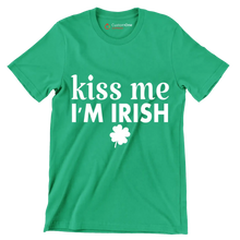 Kiss Me I'm Irish - St. Patrick's Day T-Shirt-Green-S-Custom One Express