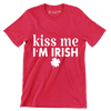 Kiss Me I'm Irish - St. Patrick's Day T-Shirt-Red-S-Custom One Express